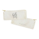 Hello Lovely Cotton Canvas Pencil Case and Travel Pouch - Starttech Online Market
