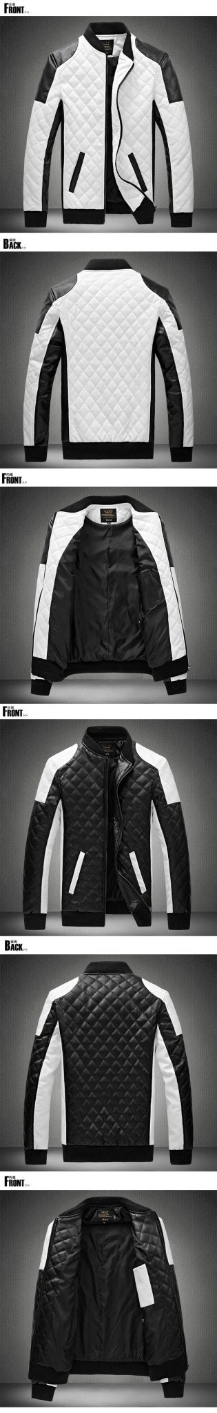 High Quality Classic Motorcycle Bike Jacket Men Plus Velvet Thick Coats Winter Chaqueta Hombre - Starttech Online Market