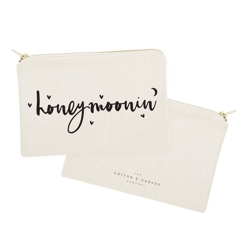 Honeymoonin' Cotton Canvas Cosmetic Bag - Starttech Online Market