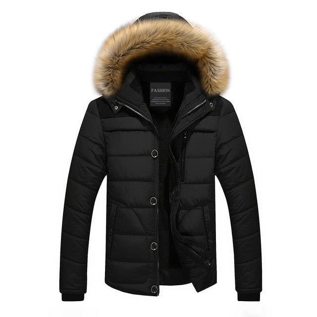 Hooded Casual Slim Parka Men's Winter Coat - Starttech Online Market