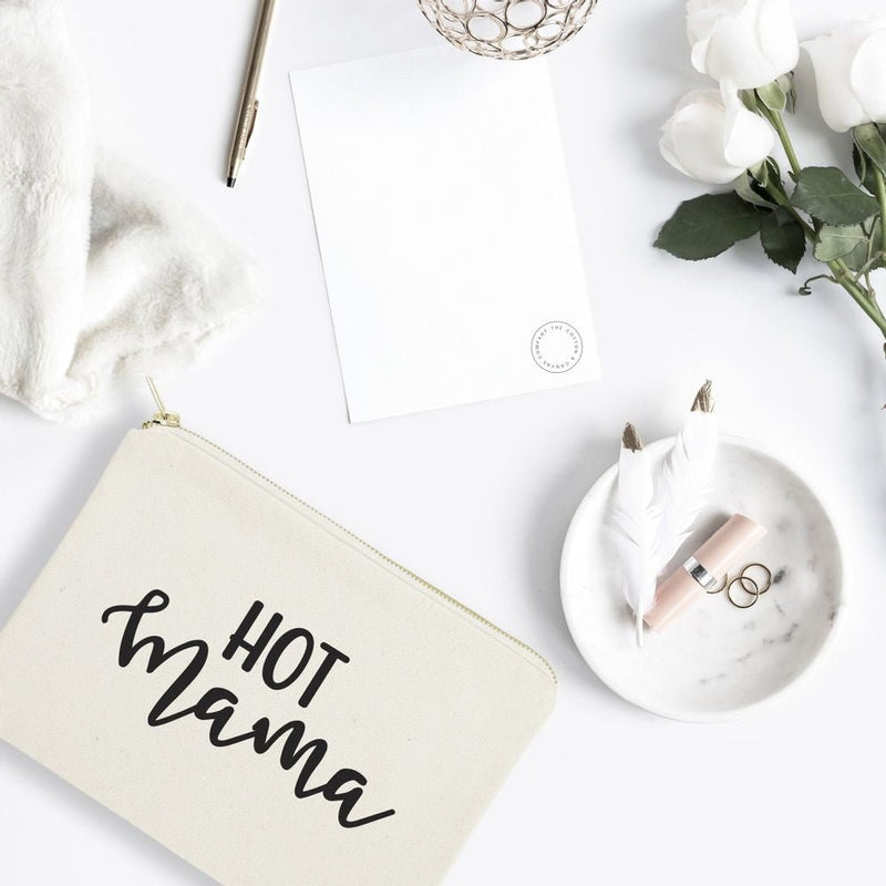 Hot Mama Cotton Canvas Cosmetic Bag - Starttech Online Market