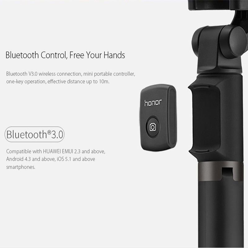 Huawei Honor Tripod Selfie Stick Portable Wireless Control Camera Shutter Bluetooth3.0 Monopod Handheld For Huawei Xiaomi iPhone - Starttech Online Market
