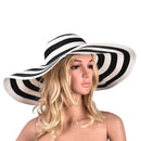 Huge Brim Sun Hats 7.1''/18cm Paper Straw Summer Hats for Women Ladies UV Protect Floppy Beach Hats - Starttech Online Market