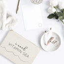 I Need Vitamin Sea Cotton Canvas Cosmetic Bag - Starttech Online Market