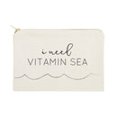 I Need Vitamin Sea Cotton Canvas Cosmetic Bag - Starttech Online Market