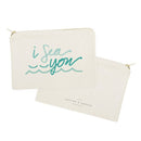 I Sea You Cotton Canvas Cosmetic Bag - Starttech Online Market