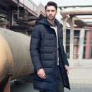 ICEbear 2019 New Clothing Jackets Business Long Thick Winter Coat Men Solid Parka Fashion Overcoat Outerwear 16M298D - Starttech Online Market