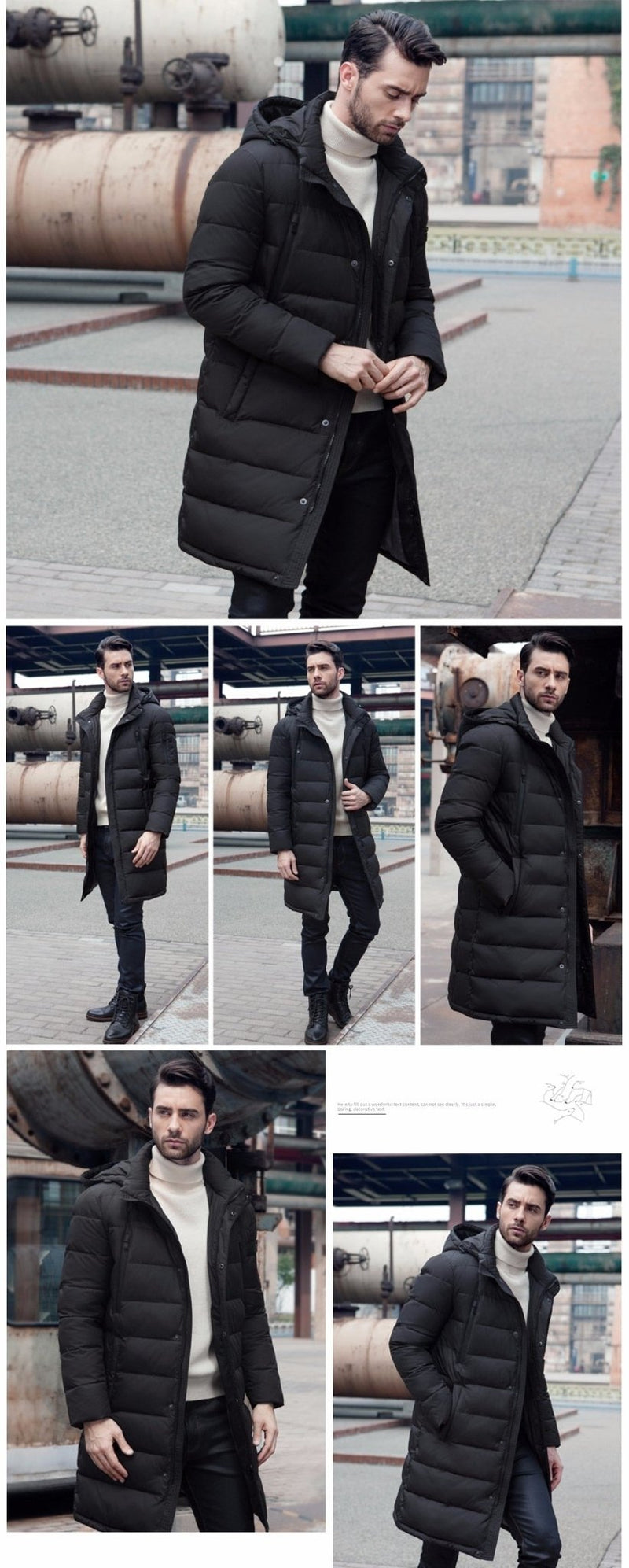 ICEbear 2019 New Clothing Jackets Business Long Thick Winter Coat Men Solid Parka Fashion Overcoat Outerwear 16M298D - Starttech Online Market
