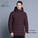 ICEbear 2019 new men's winter jacket warm detachable hat male short coat fashion casual apparel man brand clothing MWD18813D - Starttech Online Market