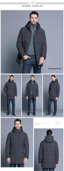 ICEbear 2019 Soft Fabric Winter Men's Jacket Thickening Casual Cotton Jackets Winter Mid-Long Parka Men Brand Clothing 17MD962D - Starttech Online Market