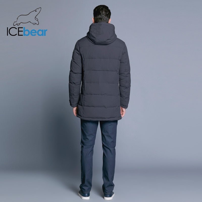 ICEbear 2019 Soft Fabric Winter Men's Jacket Thickening Casual Cotton Jackets Winter Mid-Long Parka Men Brand Clothing 17MD962D - Starttech Online Market