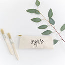 Inspire Cotton Canvas Pencil Case and Travel Pouch - Starttech Online Market