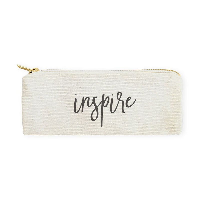 Inspire Cotton Canvas Pencil Case and Travel Pouch - Starttech Online Market