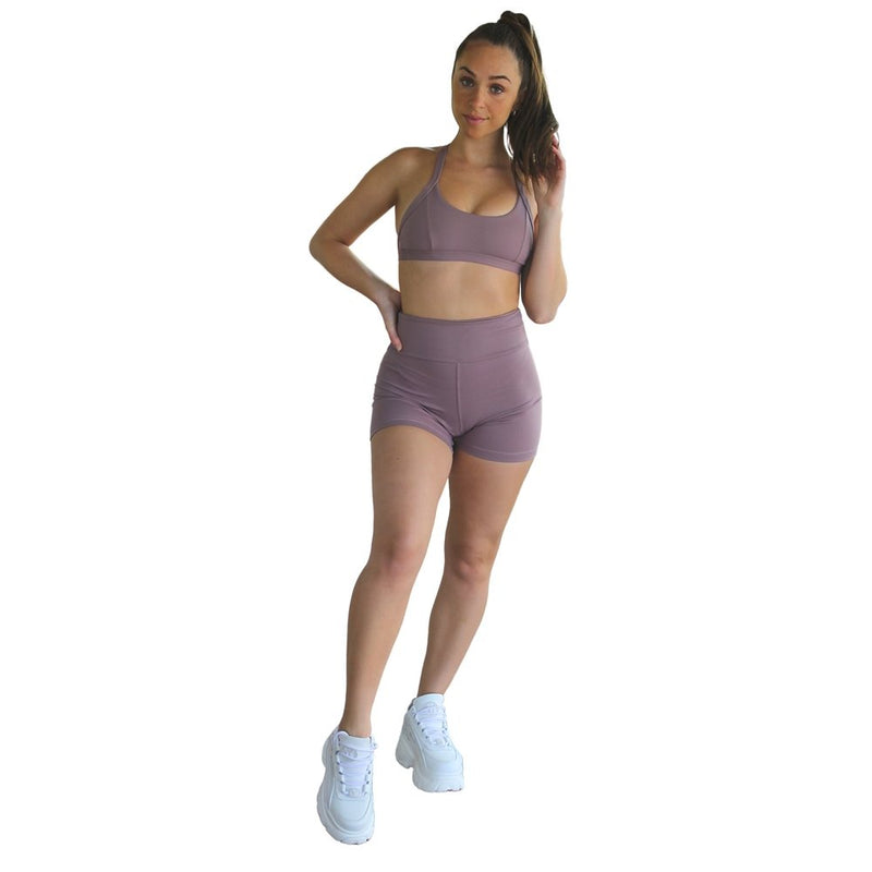 Kali Seamless High Rise Yoga Shorts - Plum - Starttech Online Market