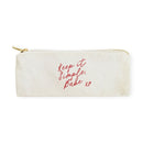 Keep it Simple Babe Canvas Pencil Case and Travel Pouch - Starttech Online Market