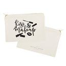 Kiss & Make Up Cotton Canvas Cosmetic Bag - Starttech Online Market