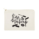 Kiss & Make Up Cotton Canvas Cosmetic Bag - Starttech Online Market