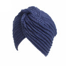Knit Turban Cross Women's Winter Warm Knit Turban Cross Twist Arab Hair Wrap Solid Casual Skullies & Beanies Hat Cap - Starttech Online Market