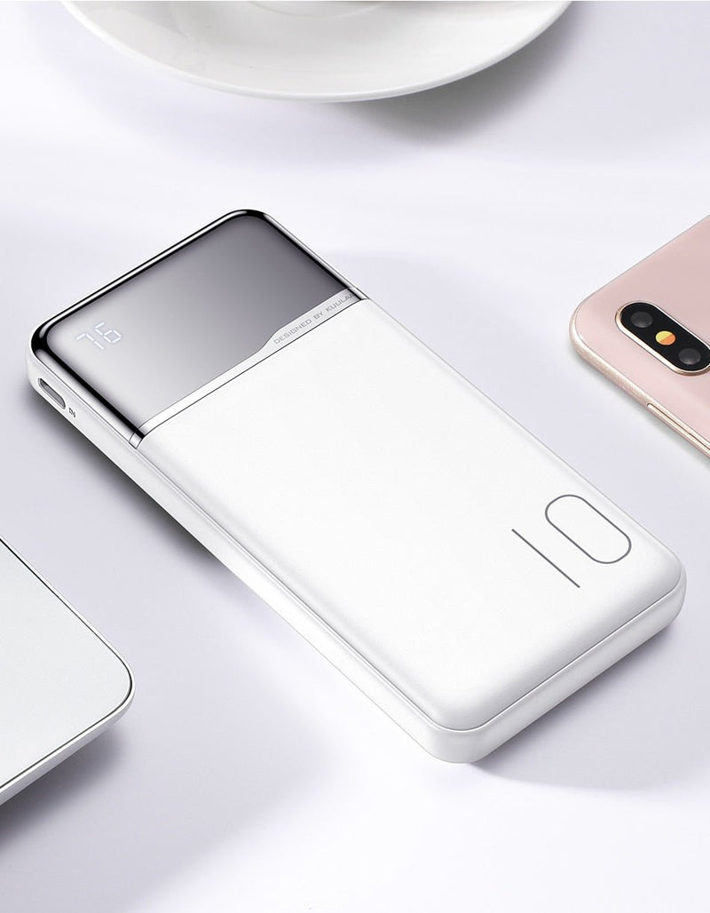 KUULAA Power Bank 10000mAh Portable Charging PowerBank 10000 mAh USB PoverBank External Battery Charger For Xiaomi Mi 9 8 iPhone - Starttech Online Market