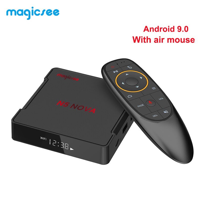 Latest MAGICSEE N5 NOVA 4K Set-top TV Box RK3318 Quad Core 64Bits 4GB+64GB Dual-band WiFi Voice Control - Starttech Online Market