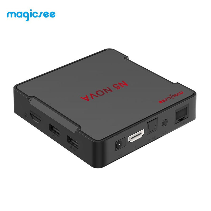Latest MAGICSEE N5 NOVA 4K Set-top TV Box RK3318 Quad Core 64Bits 4GB+64GB Dual-band WiFi Voice Control - Starttech Online Market