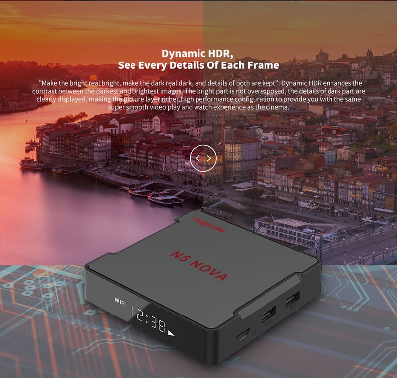 Latest MAGICSEE N5 NOVA 4K Set-top TV Box RK3318 Quad Core 64Bits 4GB+64GB Dual-band WiFi Voice Control - Starttech Online Market