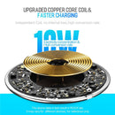 LED Breathing Light 10W Wireless Charger , ROCK Qi Fast Wireless Charging Pad For iPhone X XS 8 Samsung Huawei P30 Xiaomi - Starttech Online Market