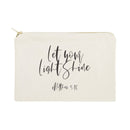 Let Your Light Shine, Matthew 5:16 Cotton Canvas Cosmetic Bag - Starttech Online Market