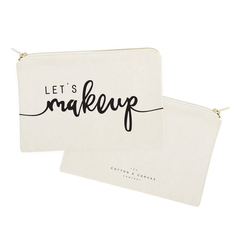 Let's Makeup Cotton Canvas Cosmetic Bag - Starttech Online Market