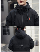 Long Designer Winter Jacket Windproof Casual Outerwear Padded Cotton Coat Big Pockets High Quality Parkas - Starttech Online Market