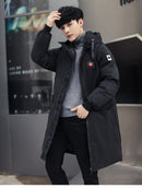 Long Designer Winter Jacket Windproof Casual Outerwear Padded Cotton Coat Big Pockets High Quality Parkas - Starttech Online Market