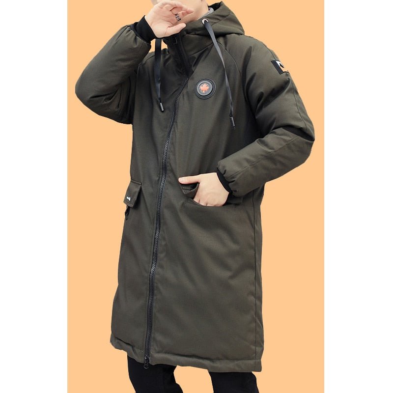 Long Designer Winter Jacket Windproof Casual Outerwear Padded Cotton Coat Big Pockets High Quality Parkas - Starttech Online Market
