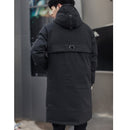 Long Designer Winter Jacket Windproof Casual Outerwear Padded Cotton Coat Big Pockets High Quality Parkas - Starttech Online Market