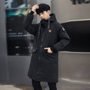 Long Designer Winter Jacket Windproof Casual Outerwear Padded Cotton Coat Big Pockets High Quality Parkas - Starttech Online Market