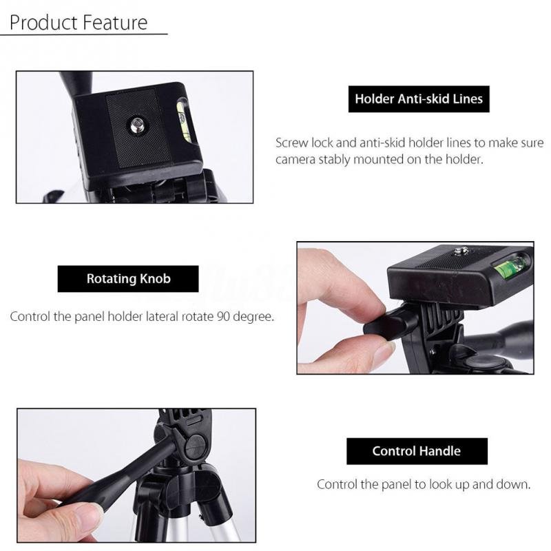 Long tripod Bluetooth Remote Control Self-Timer Camera Shutter Clip Holder Tripod Sets Kit Gift For phone Stand holder - Starttech Online Market