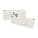 Love Cotton Canvas Pencil Case and Travel Pouch - Starttech Online Market