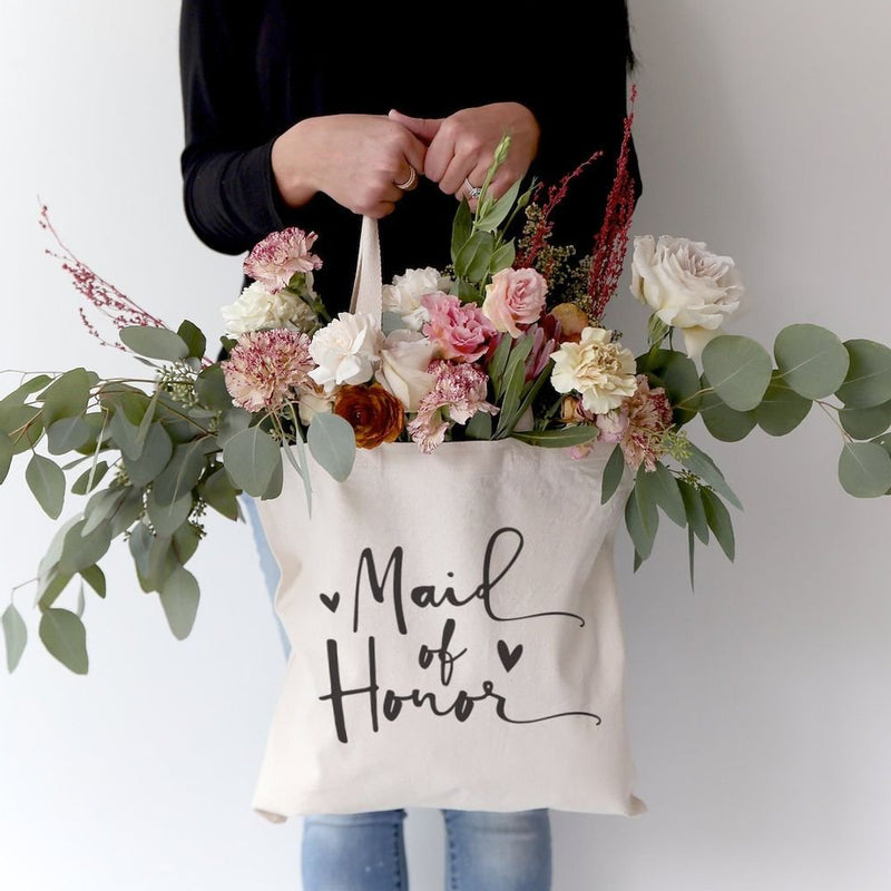 Maid of Honor Wedding Cotton Canvas Tote Bag - Starttech Online Market