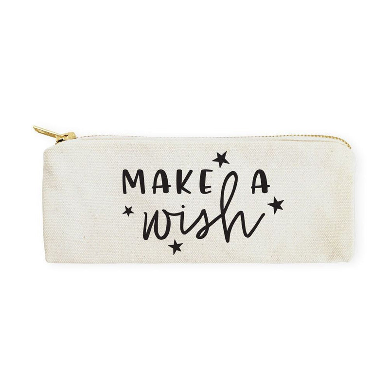 Make a Wish Cotton Canvas Pencil Case and Travel Pouch - Starttech Online Market