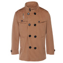 Male Autumn Winter Warm Lapel Long Sleeve Double Breasted Jacket Peacoat Fashion Casual Outwear New Male Wool Coat Trench - Starttech Online Market