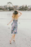 Manon Wrap Dress | Turquoise - Starttech Online Market