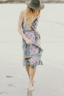 Manon Wrap Dress | Turquoise - Starttech Online Market