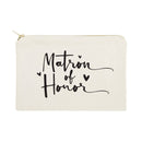 Matron of Honor Cotton Canvas Cosmetic Bag - Starttech Online Market