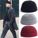 Men Knitted Hat Beanie Skullcap Sailor Cap Cuff Brimless Retro Navy Style Beanie Hat TT@88 - Starttech Online Market