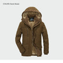 Men Winter Coats Fleece Warm Thick Jackets Men Outerwear Windproof Casual Coat With Hooded Mens Parkas Plus size 5XL 6XL ML030 - Starttech Online Market