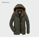 Men Winter Coats Fleece Warm Thick Jackets Men Outerwear Windproof Casual Coat With Hooded Mens Parkas Plus size 5XL 6XL ML030 - Starttech Online Market