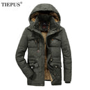 Men Winter Jacket Plus size 6XL 7XL 8XL Thick Warm Parka Fleece Fur Hooded Military Jacket Coat Pockets Windbreaker Jacket Men - Starttech Online Market