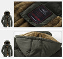 Men Winter Jacket Plus size 6XL 7XL 8XL Thick Warm Parka Fleece Fur Hooded Military Jacket Coat Pockets Windbreaker Jacket Men - Starttech Online Market