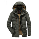 Men Winter Jacket Plus size 6XL 7XL 8XL Thick Warm Parka Fleece Fur Hooded Military Jacket Coat Pockets Windbreaker Jacket Men - Starttech Online Market