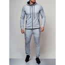 Men's Autumn Hoodies Tracksuit Set Male Zipper Pleated Sweatshirt Sweatpants High Street Jackets Sets M-3XL - Starttech Online Market