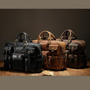 Men's Large Capacity Leather One Shoulder Messenger Bag - Starttech Online Market